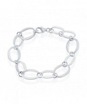 Sterling Silver Oval Link Bracelet