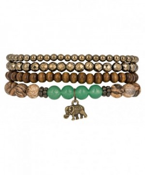 Elephant Stretch Bracelet Aventurine Hematite