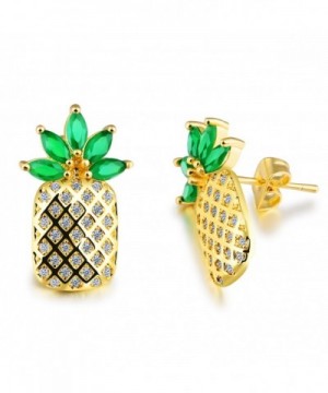 LOHOME Fashion Earrings Pineapple Rhinestone