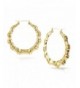 Hollow Casting Bamboo Earrings Inches