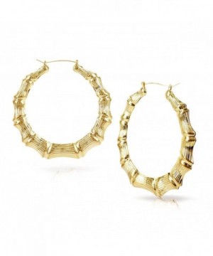Hollow Casting Bamboo Earrings Inches