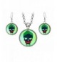 Suicide Pendant Necklace Earrings Presents