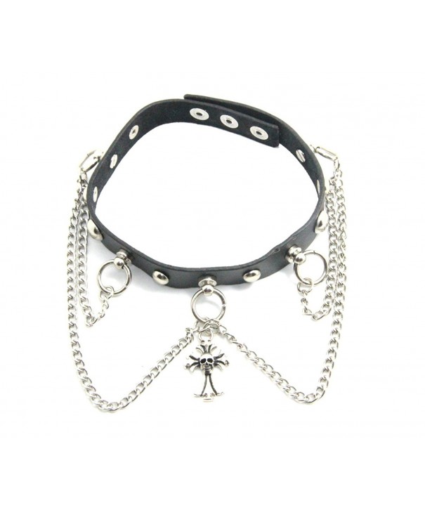 Gothic Fashion Leather Pendant Necklace