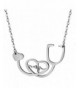 SXNK7 Stainless Stethoscope Heartbeat Necklaces