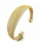 Multi Strand Womens Stainless Adjustable Bracelet