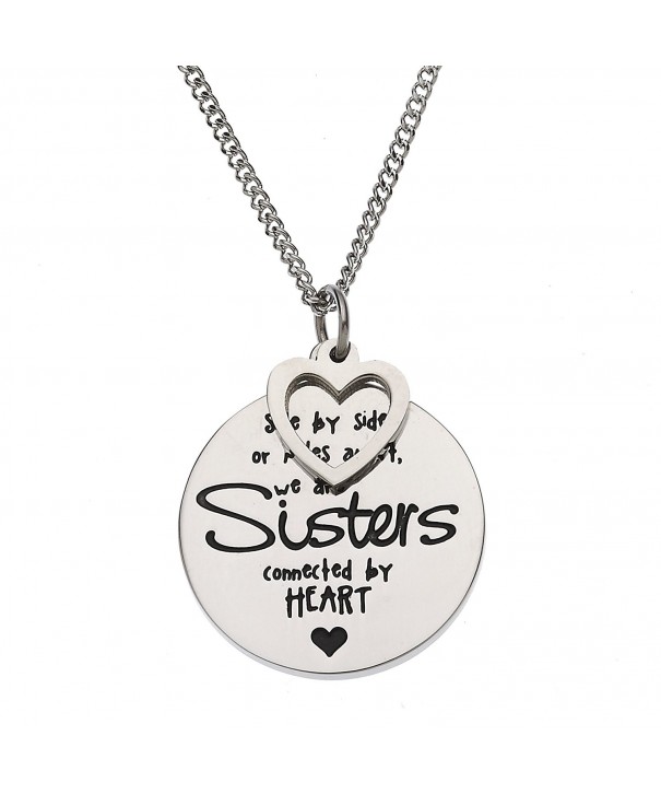 Sisters Connected Sister Pendant Necklace