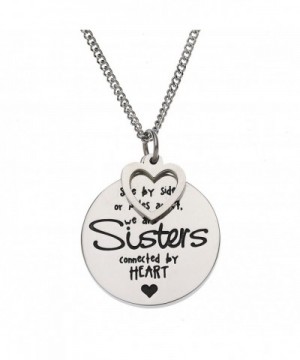 Sisters Connected Sister Pendant Necklace