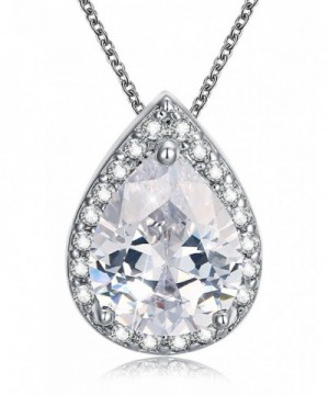 Mints Zirconia Necklace Pendant Teardrop