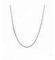 Sterling Diamond Cut Chain Necklace Clasp RHODIUM