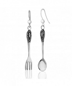 Sterling Silver Decorative Utensil Earrings