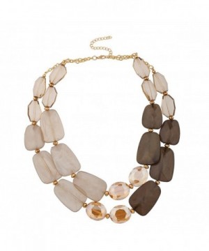Lux Accessories Acrylic Statement Necklace