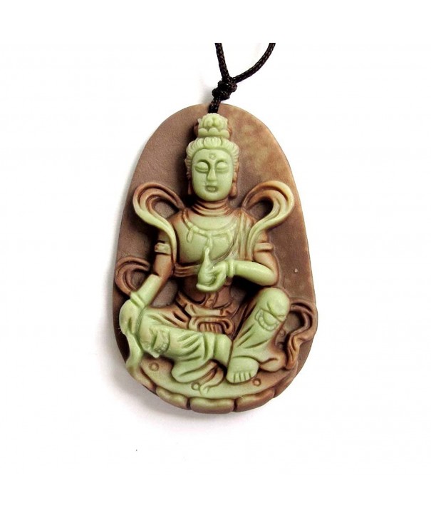 Natural Tibetan Buddhist Kwan yin Pendant