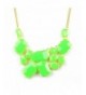 Womens Acrylic Cluster Necklace Jewelry