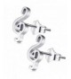 Music Earrings Stainless Steel Musical