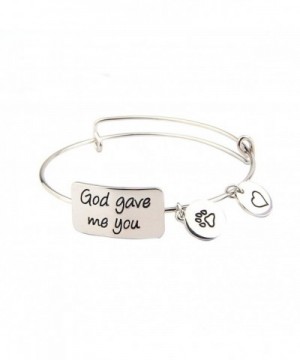 Bracelet Handstamped Adjustable Expandable Religious