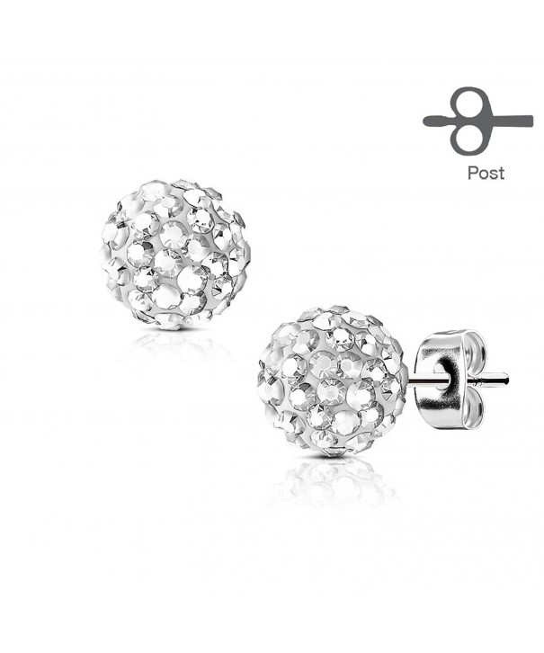 Surgical Steel Earring Crystal Ferido