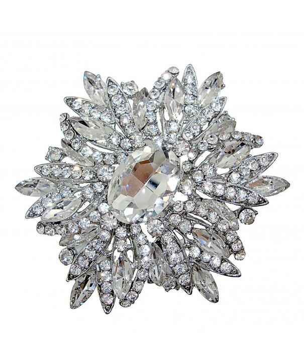 TTjewelry Gorgeous Flower Rhinestone Crystal