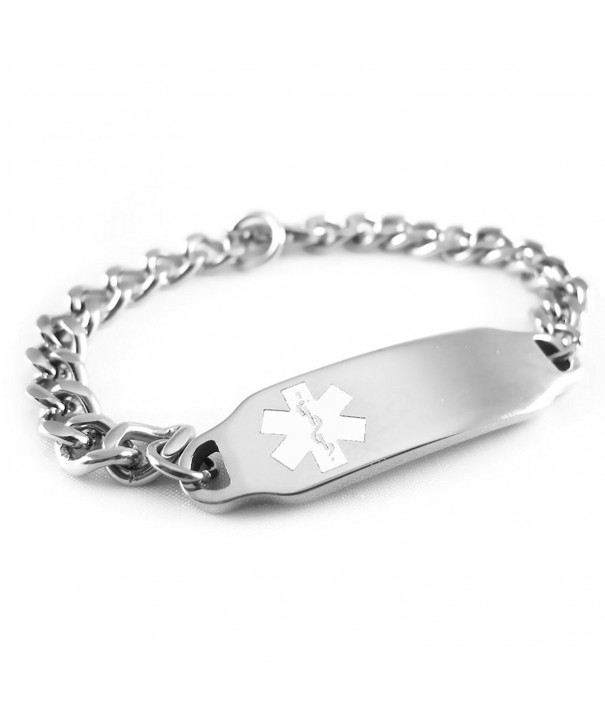 MyIDDr Pre Engraved Customizable Coumadin Bracelet