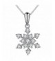 Coolsome Snowflake Necklace Sparking Zirconia