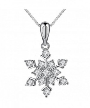 Coolsome Snowflake Necklace Sparking Zirconia