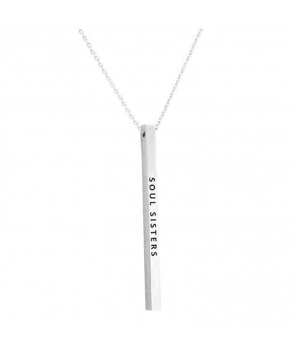Rosemarie Collections Vertical Pendant Necklace