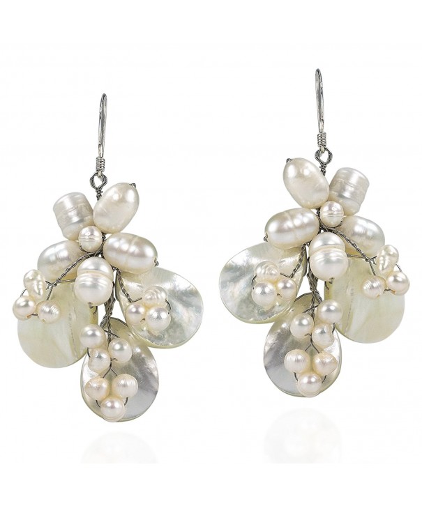 Butterfly Mother Cultured Freshwater Earrings