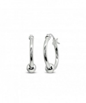 Sterling 1 5x15mm Polished Click Top Earrings