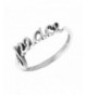 Boma Sterling Silver Peace Script