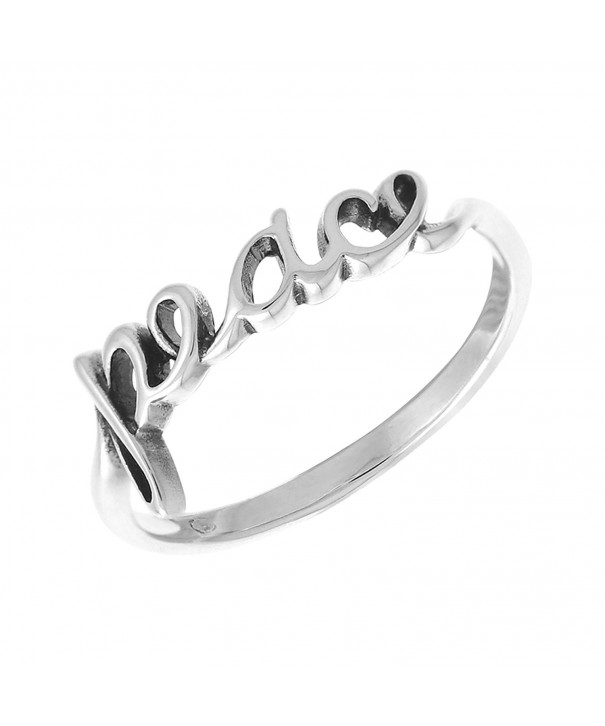 Boma Sterling Silver Peace Script