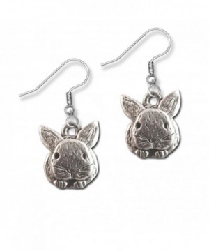 Pewter Rabbit Earrings Magic Zoo