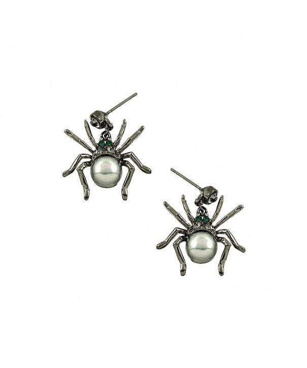 Liavys Black Spider Fashionable Earrings