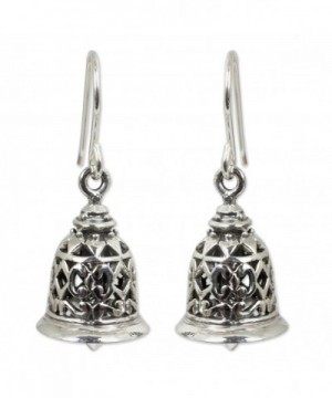 NOVICA Sterling Silver Bell Shaped Earrings