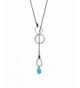 Handmade Lariat Turquoise Necklace Pendant