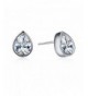 SBLING Platinum Plated Teardrop Earrings Swarovski