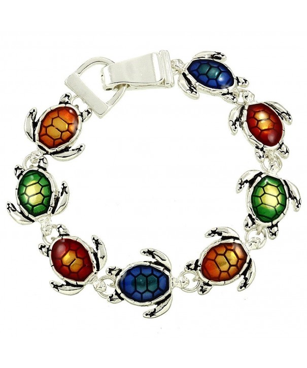 Silver Magnetic Tropical Multicolor Bracelet