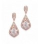 Mariell Clip Rose Gold Earrings