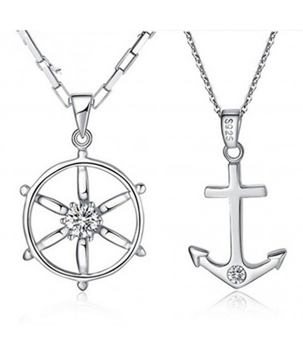 FLOW ZIG Anchor Couple Necklaces