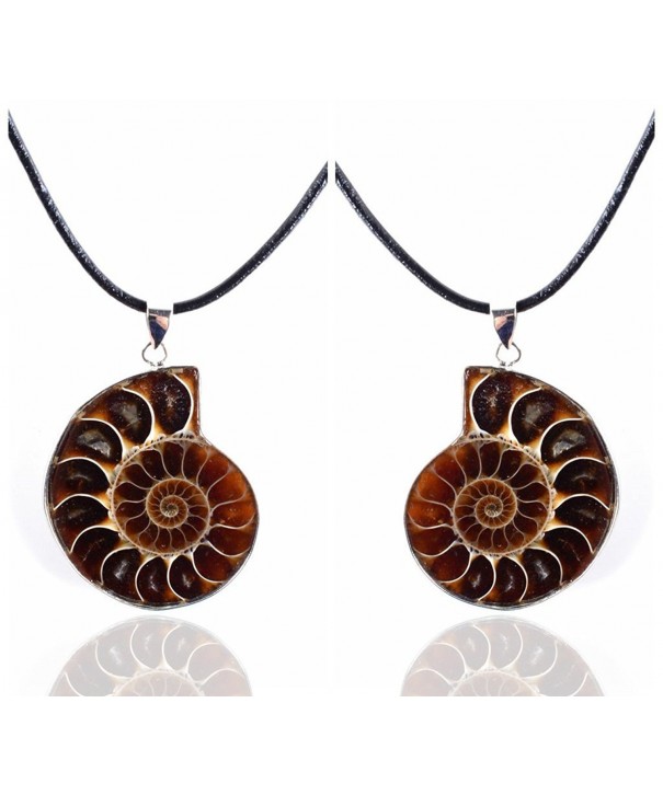 Amandastone Matching Ammonite Gemstone Necklaces