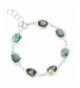 Sterling Reversible Abalone Bracelet Expandable