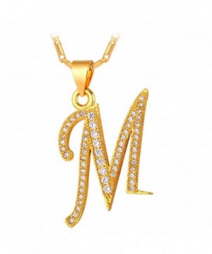 Necklace Initial Zirconia Personalized Necklaces
