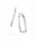 Square Shaped Earrings Sterling Silver
