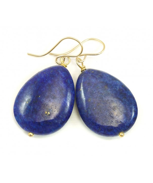 Filled Lazuli Earrings Teardrop Briolettes