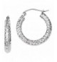 Sterling Silver Dia Cut Earrings Quality