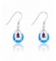 Sterling Silver Created Teardrop Earrings