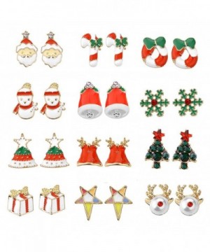 Women Christmas Earring Stud Hypoallergenic