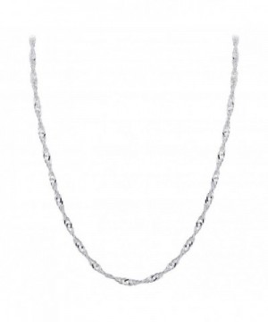 Gem Avenue Sterling Singapore Necklace