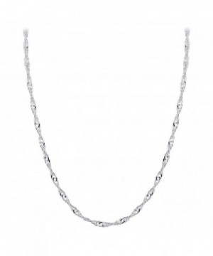 Gem Avenue Sterling Singapore Necklace