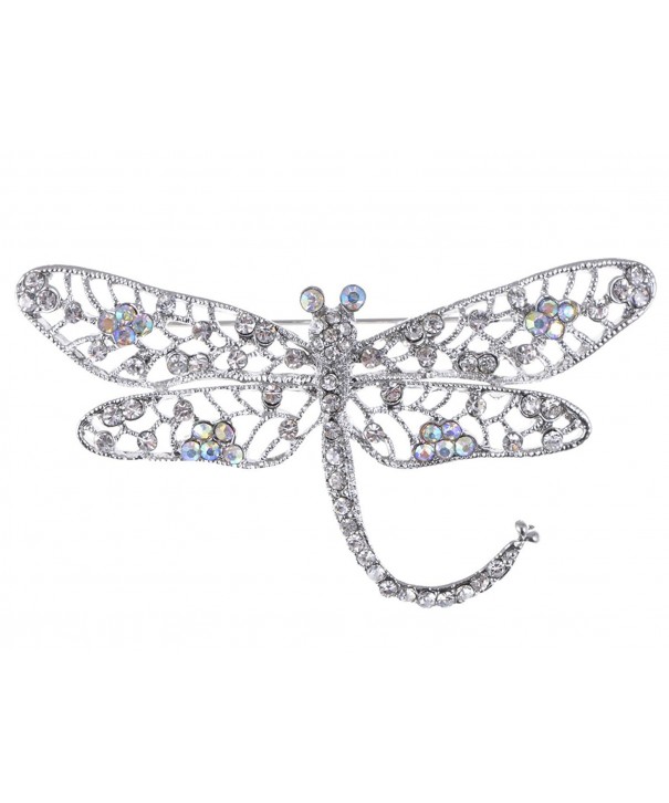 Alilang Iridescent Crystal Rhinestone Dragonfly