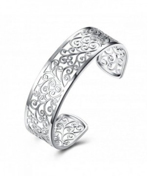 Sterling Silver Hollow bracelets Women