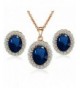 Yoursfs Middleton Sapphire Earrings Necklace